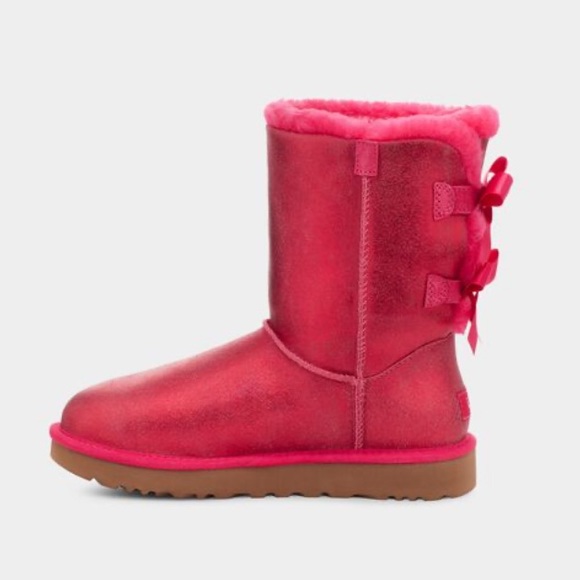🆕UGG BAILEY BOW GLISTEN SIZE:10 NEW IN BOX COLOR RADISH SOLDOUT DEAD-STOCK - Picture 6 of 14